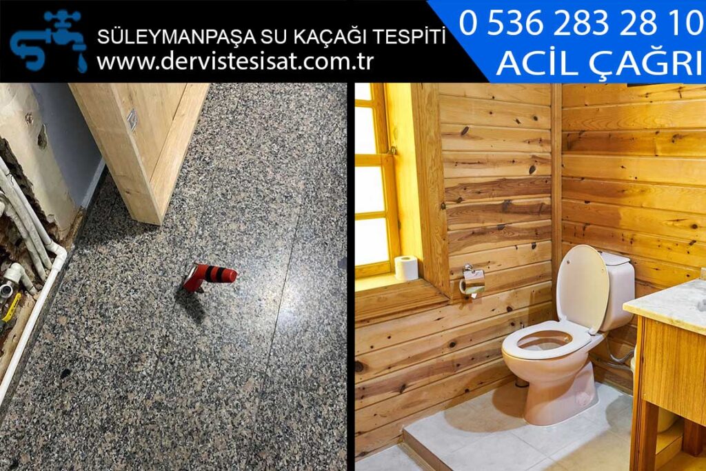 süleymanpaşa su kaçağı tespiti